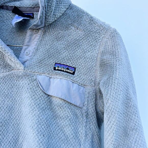 Patagonia Women’s Fleece Re-Tool SnapT Jacket Quarter Snap Pullover Grey Small - Picture 5 of 8